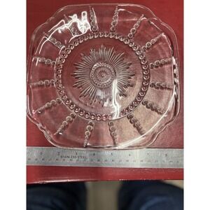 9" Luncheon Plate - Columbia Clear by Federal Glass - Depression Glass